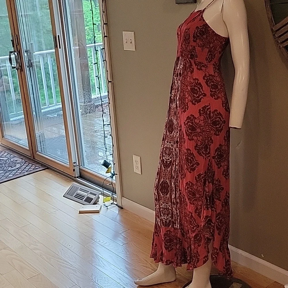 Free People That Moment Slip Dress In Cherry Combo